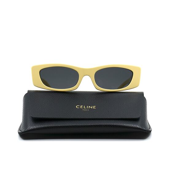 NEW CELINE PARIS CL40245U 39A SHINY BUTTER GREY AUTHENTIC SUNGLASSES - Picture 5 of 15